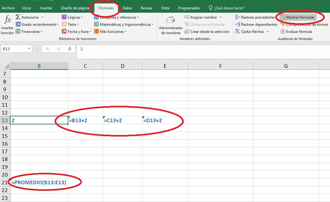 ¿cómo Mostrar U Ocultar Fórmulas En Excel Funciones De Excel Excel Intermedioemk 3505
